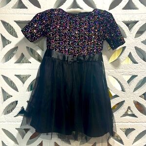 Super cute sequin and velvet party dress size m